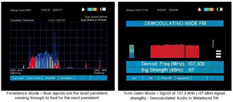 Analizzatore di spettro audio Rilevatore di Microspie per Bonifica  Ambientale HSA-Q1